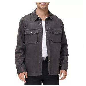 Frye Men's Faux Suede Shirt Jacket